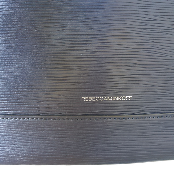 NWOT Rebecca Minkoff Blue Navy Clutch Stars Envelope Leather Silver - Picture 6 of 6